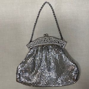 Whiting and Davis vintage mesh bag, silver